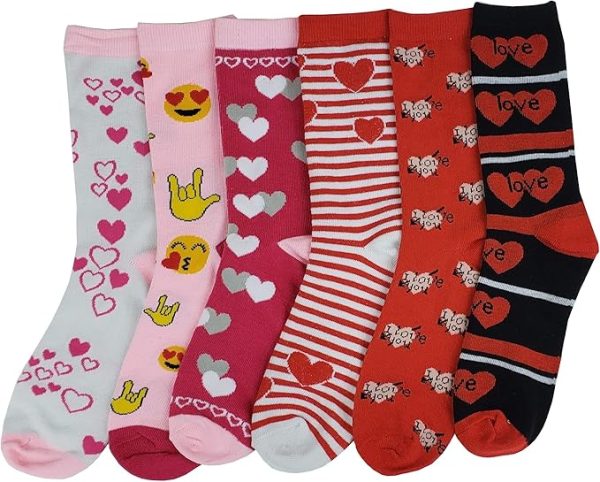 6 Pairs Women Colorful Fancy Crazy Design Soft & Stretchy - Image 3